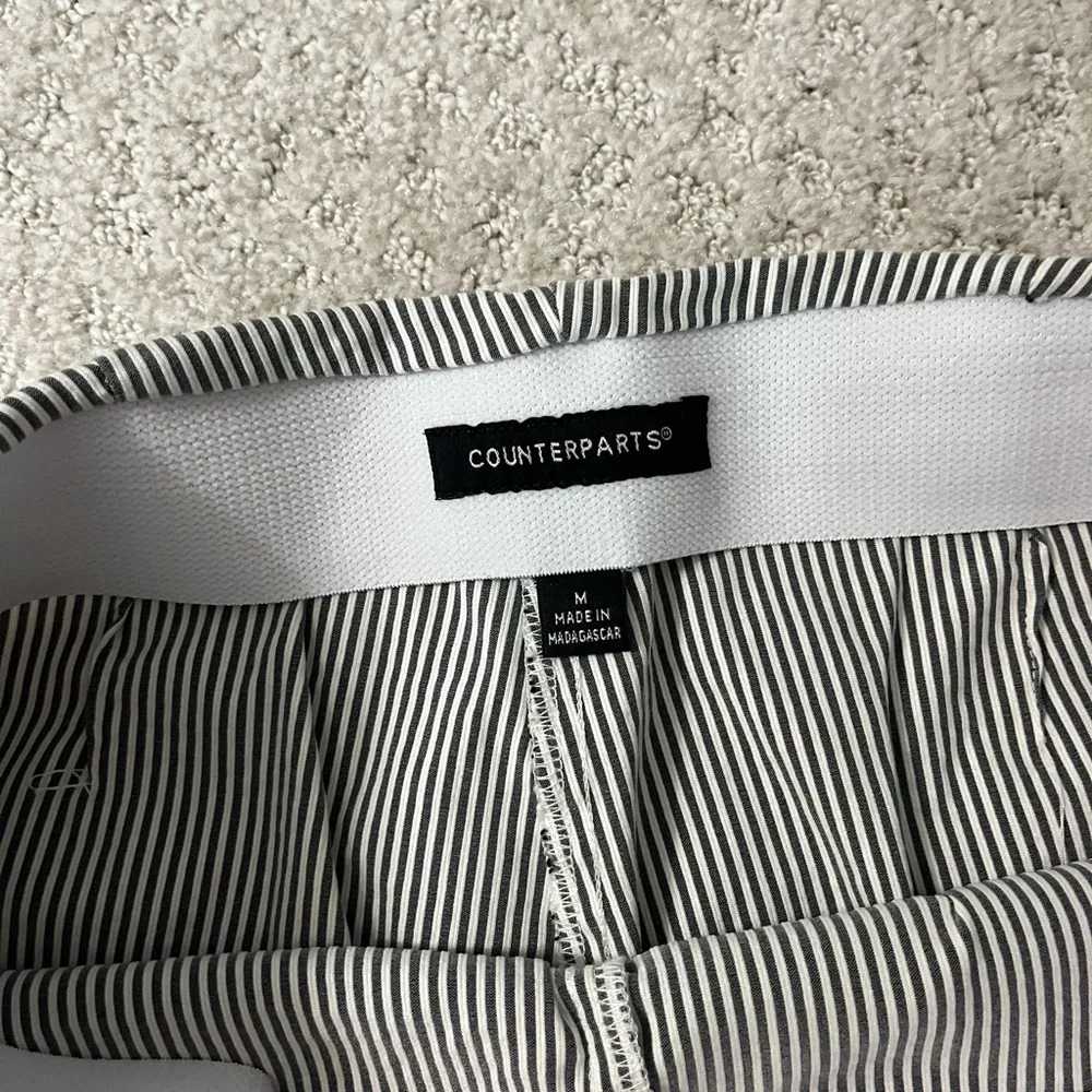 Gray and white striped trousers - Picture 2 of 3